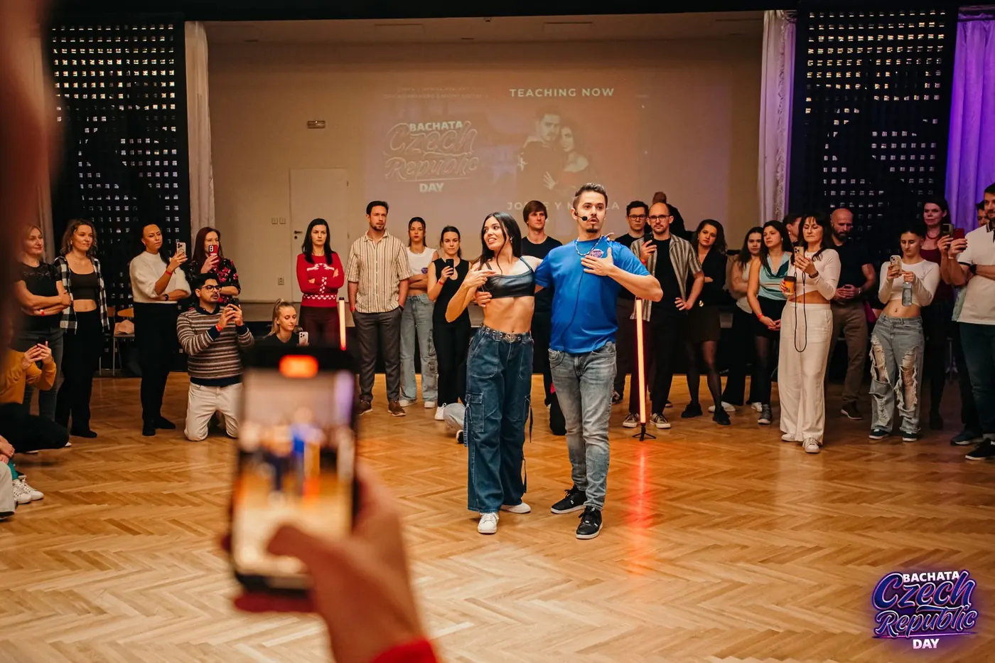 Jorge a Mónica učí na Bachata Czech Republic Day v Praze