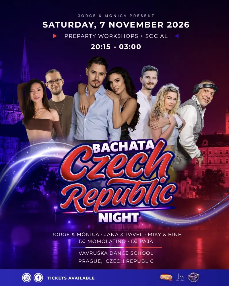 Plakát Bachata Czech Republic Night, 7. listopadu 2026
